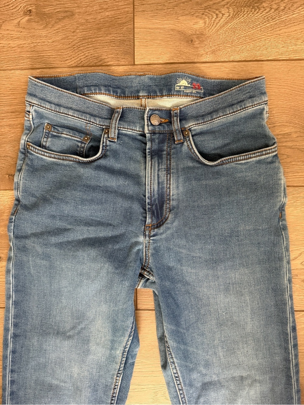 Faherty Light Blue Denim Jeans Size 29 - Picture 2 of 9